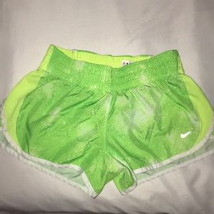 Neon Nike Running Shorts